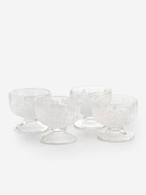 4-Piece Bundle of Murano Bowl/Cup, 11cm White