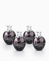 4-Piece Bundle of Murano Bud Vase, 23cm diameter, Black