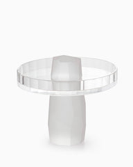 Clear Crystal Fruit Bowl, Oil Finish, Tall