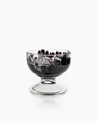 4-Piece Bundle of Murano Bowl/Cup, 11cm Black