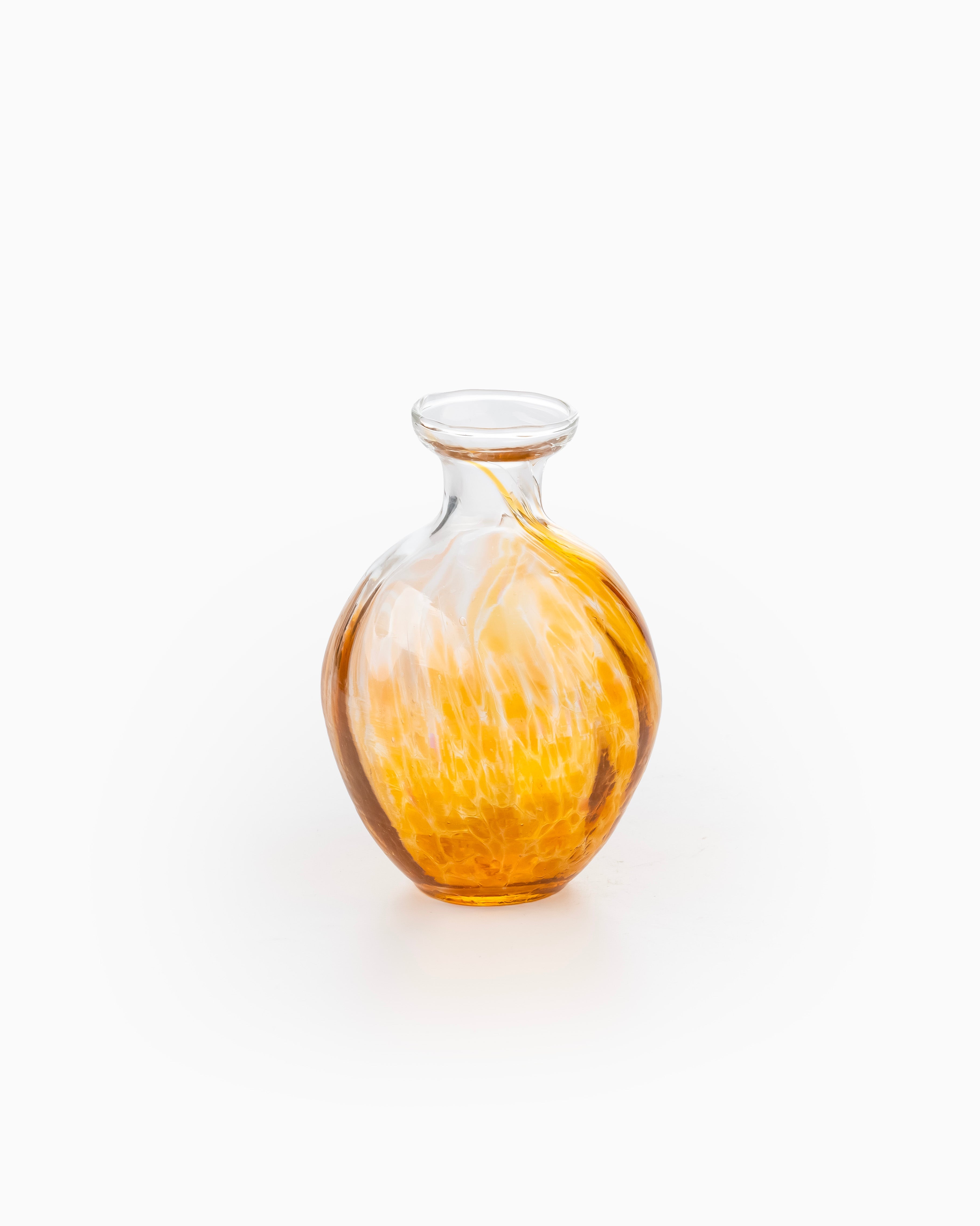 4-Piece Bundle of Murano Bud Vase, 23cm diameter, Amber