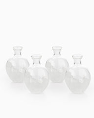 4-Piece Bundle of Murano Bud Vase, 23cm diameter, White
