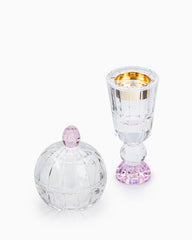 Crystal Mubkhar, Pink and Gold Accent