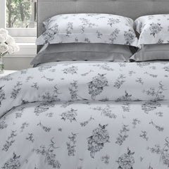 Arte Nuova Stampa All Over Double Duvet Cover Set 200x220 - 83 White/Colonial Grey