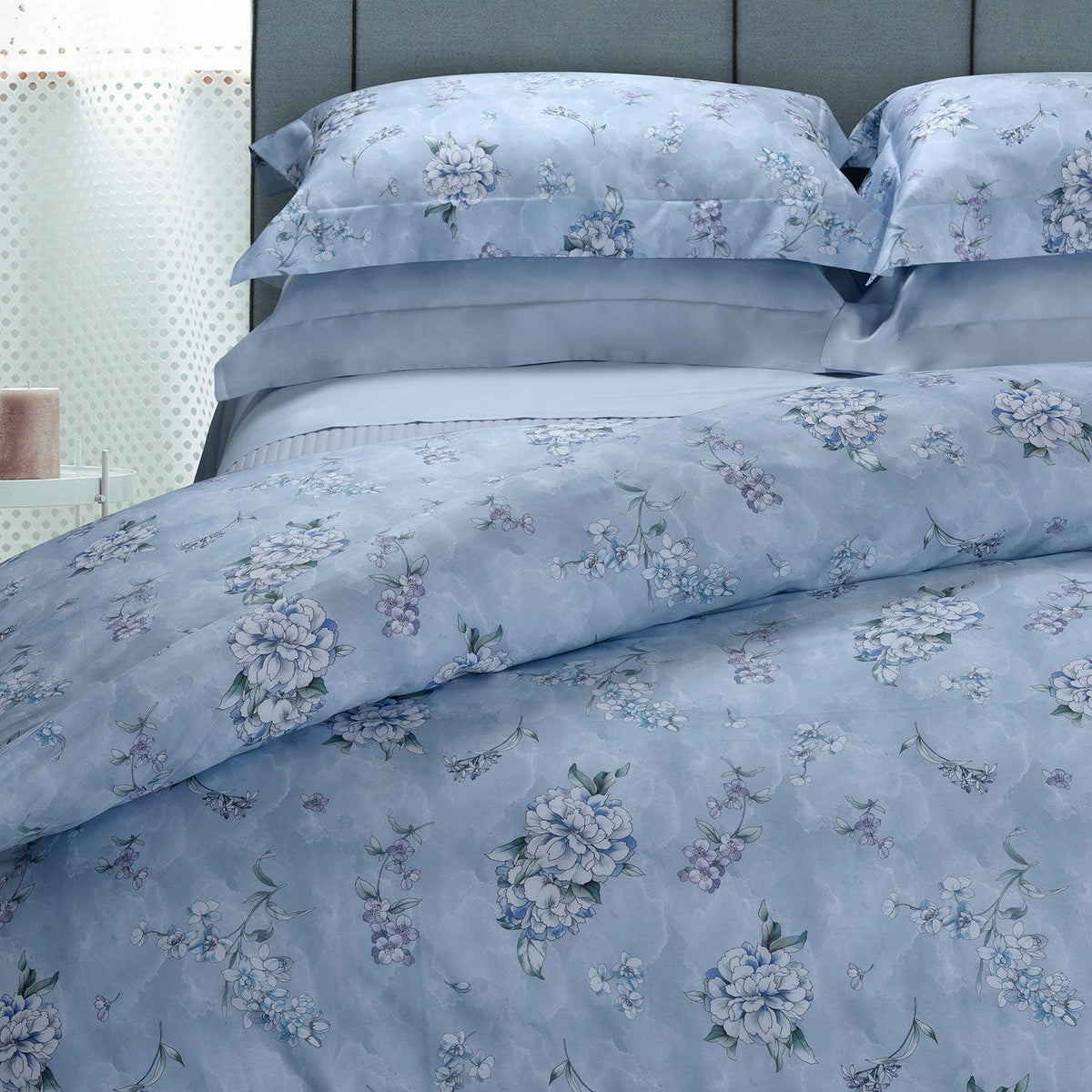 Arte Nuova Stampa All Over Double Duvet Cover Set 200x220 - 50 Sea Foam Blue
