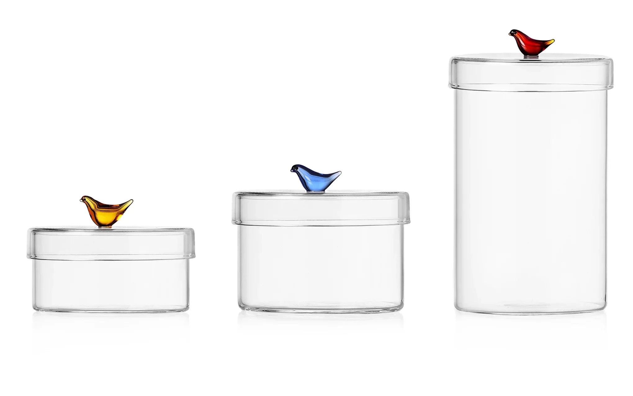 Birds Tall Box Amber