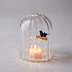 Birds Candleholder Wind Proof Blue Bird