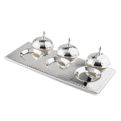 3-Section Tray on Chisel No. 16 with Metal Knob Covers