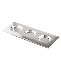3-Section Tray on Chisel No. 20 with Metal Knob Covers