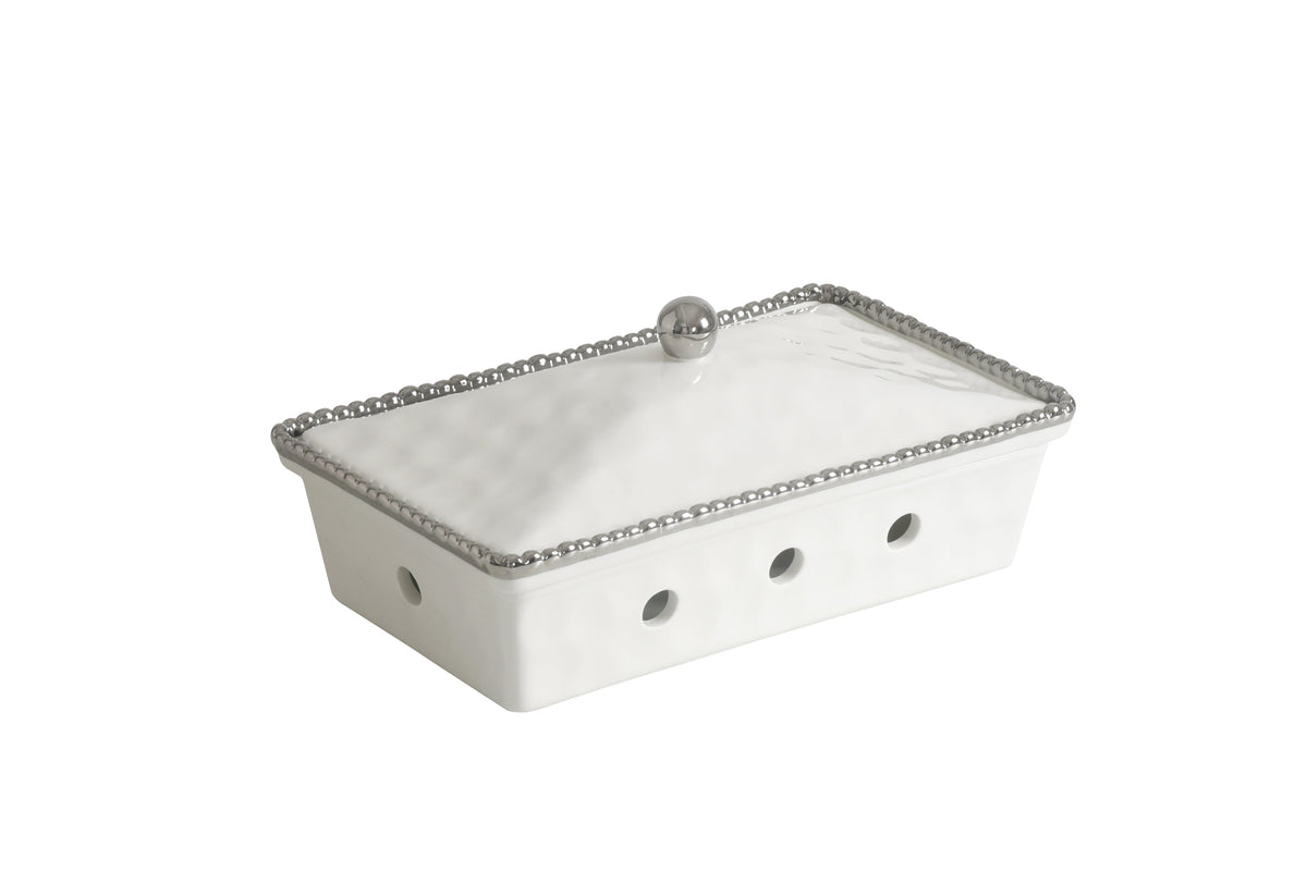 5-Piece Bundle of Rectangular Chafing Dish with Silver Beads