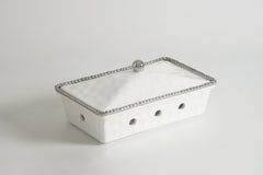 4-Piece Bundle of Rectangular Chafing Dish with Silver Beads