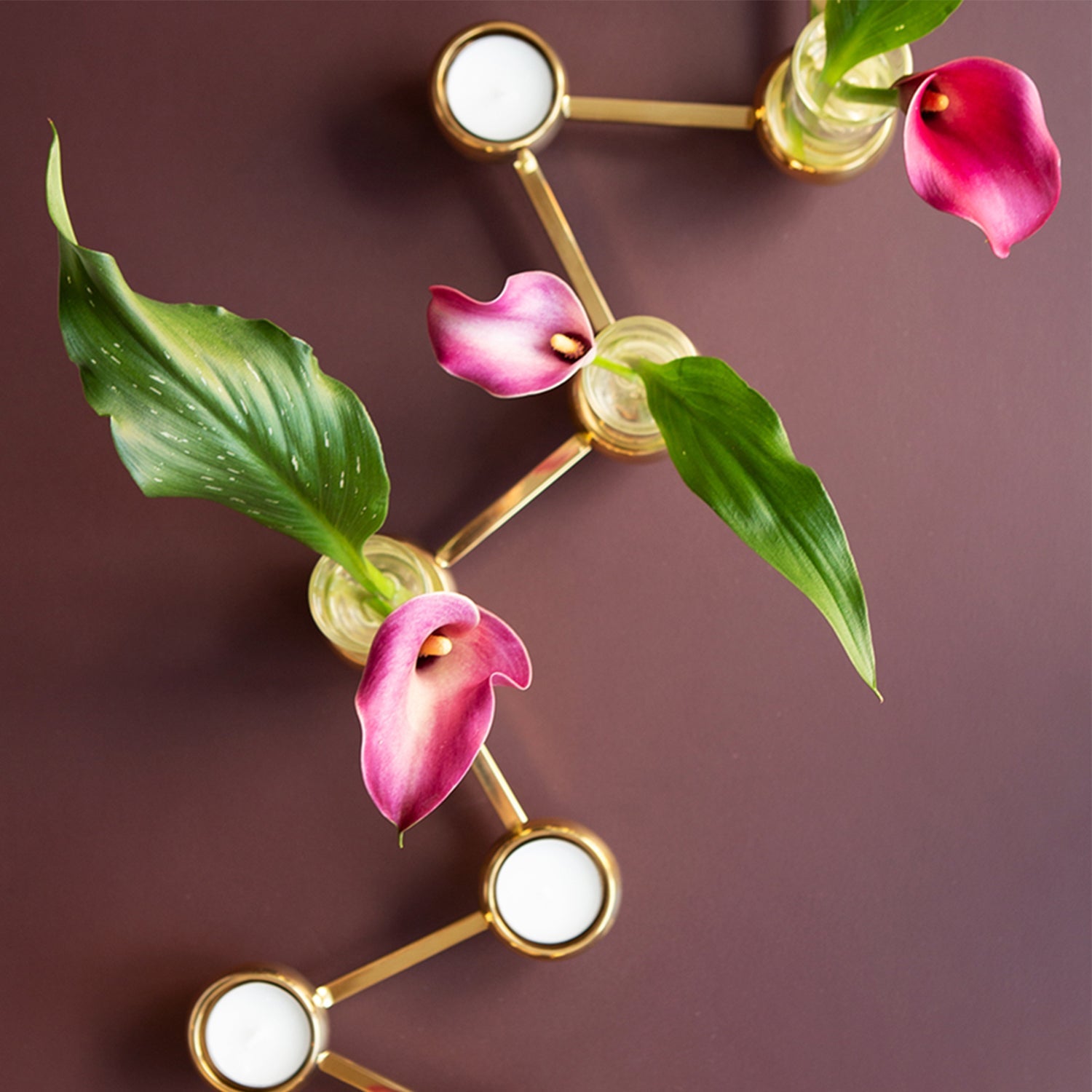 Constella Big Brass Candlestick