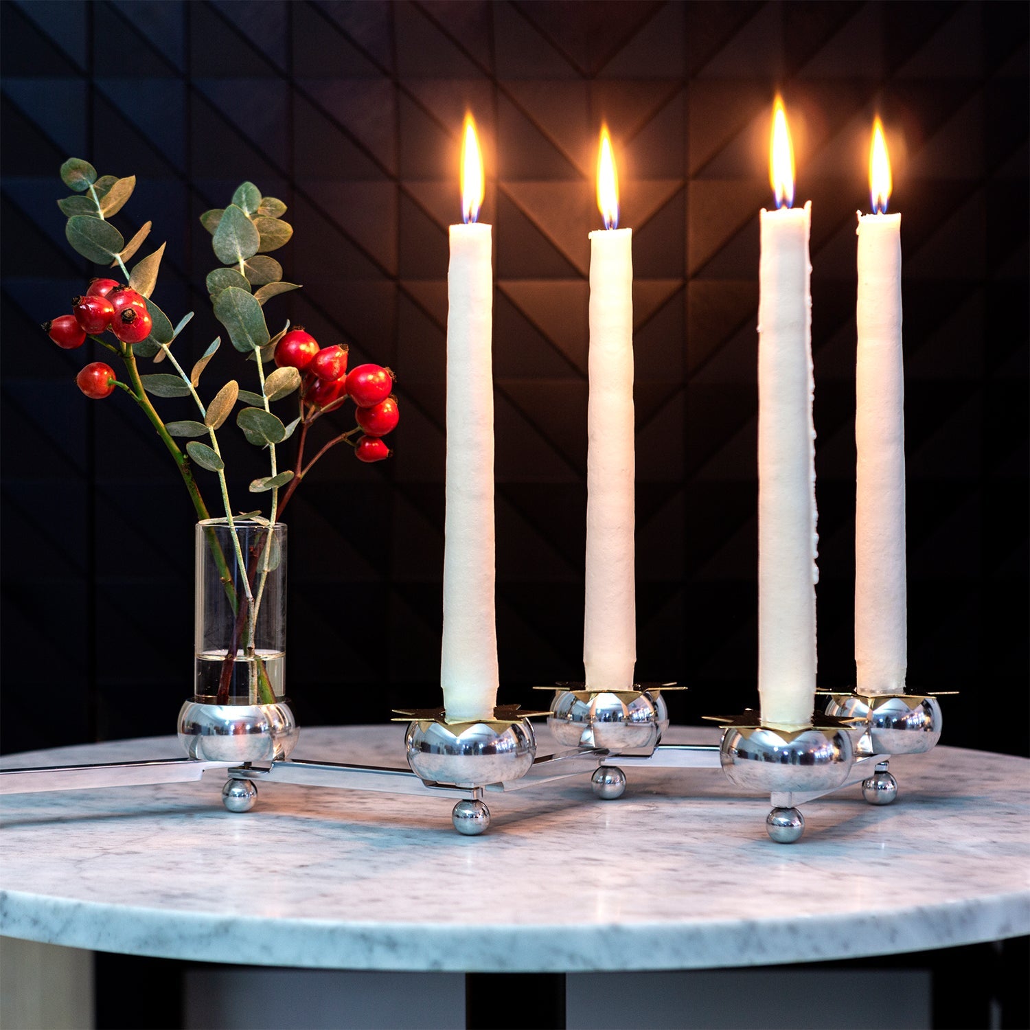 Constella Small Aluminum Candlestick