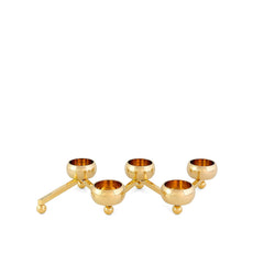 Constella Small Brass Candlestick