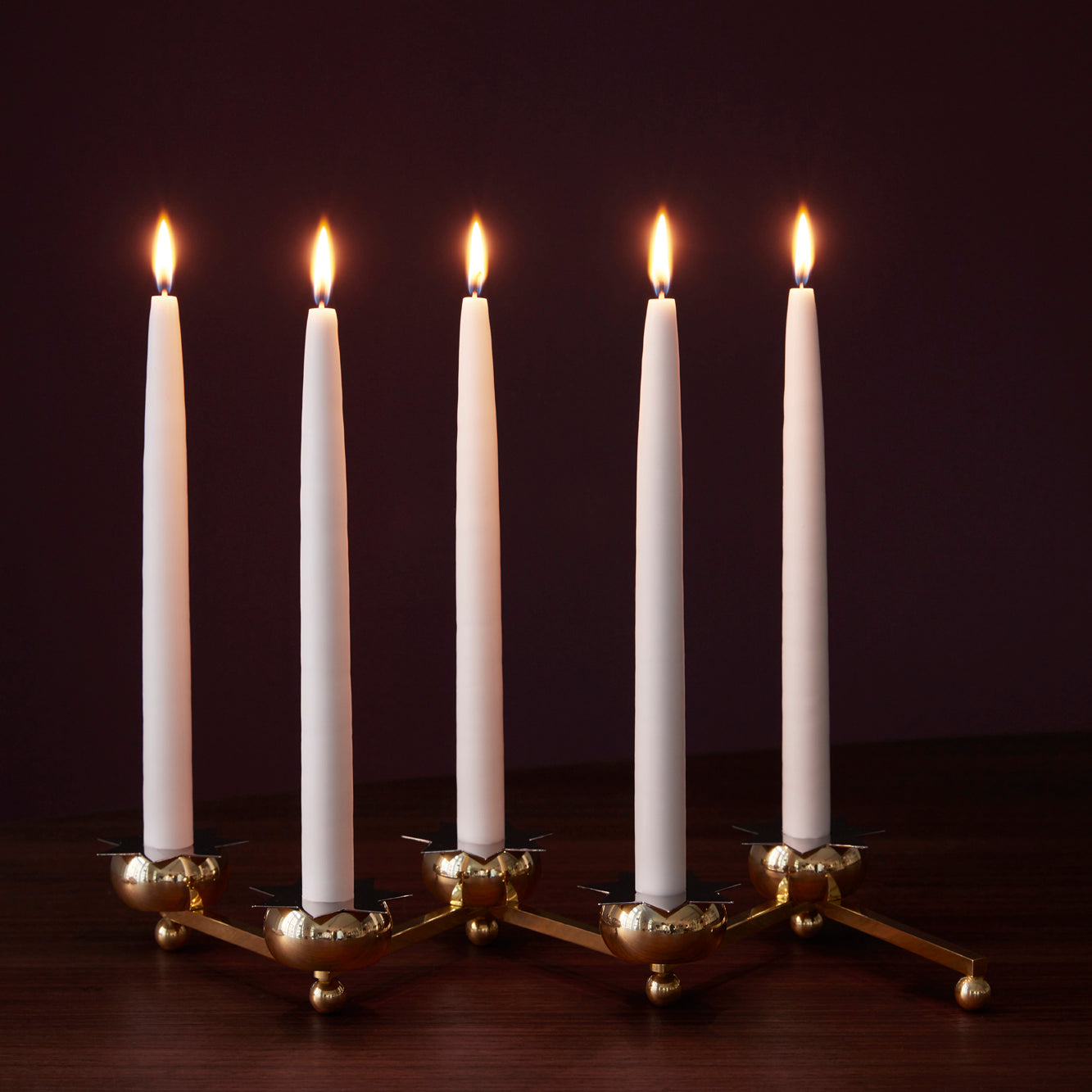 Constella Small Brass Candlestick