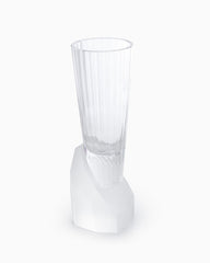 Clear Crystal Vase, Oil Finish
