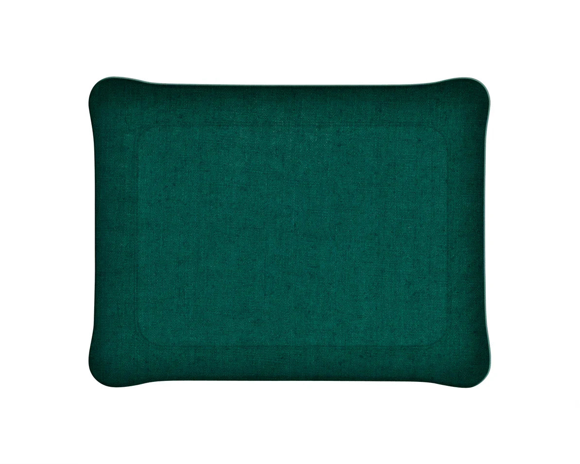 Acrylic Tray Emerald Green Linen