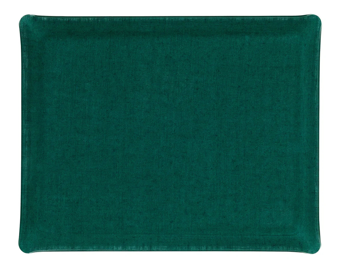 Acrylic Tray Emerald Green Linen