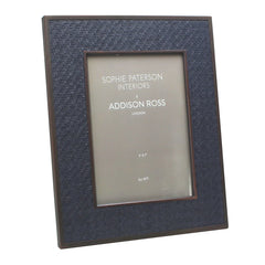 5x7 Faux Midnight Rattan Frame