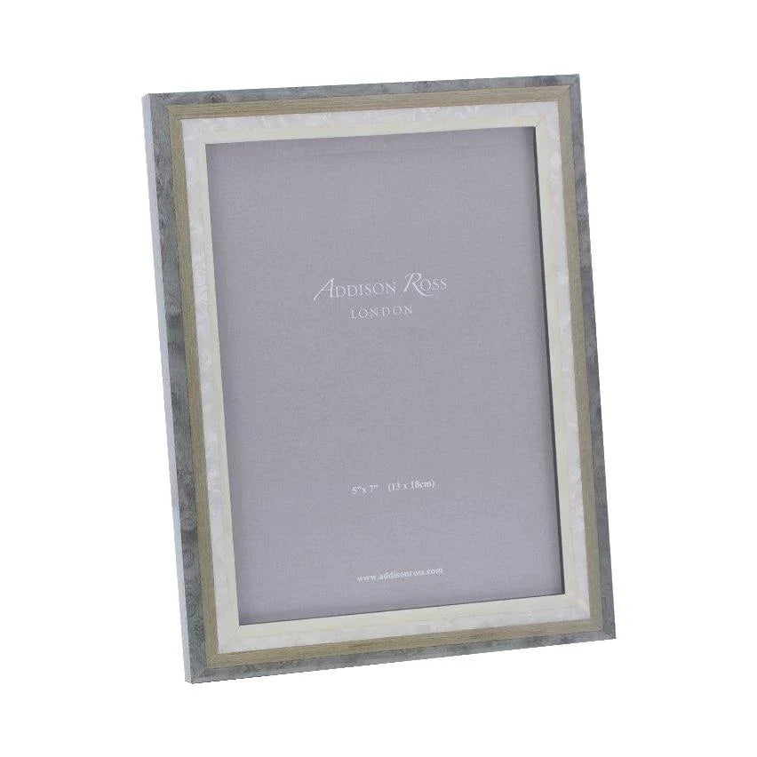 4x6 Studio Grey Mother of Pearl Marquetry Frame