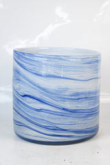 Azure Swirl Glass Cylinder