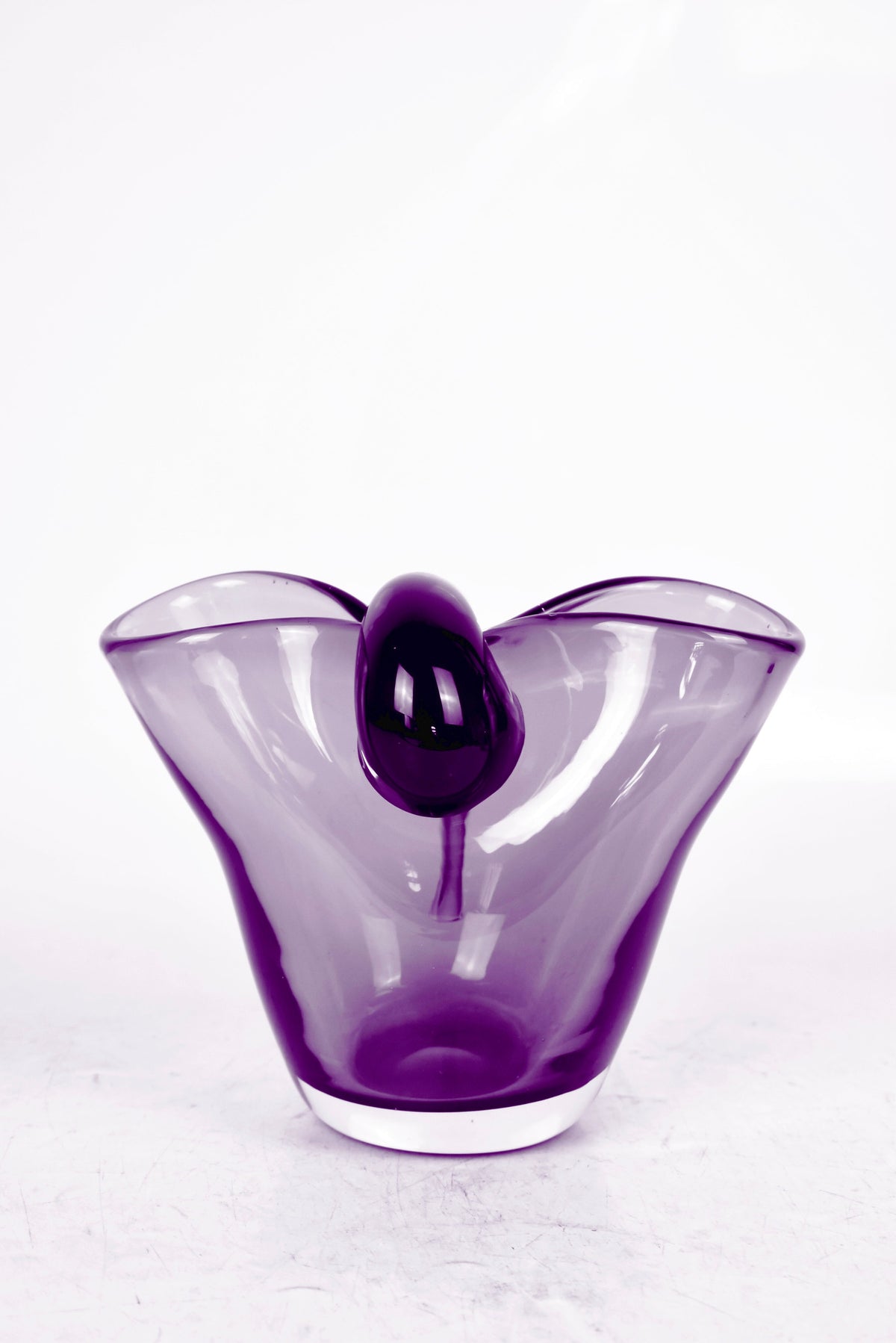 Amethyst Glass Decorative Bowl