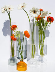 Bouquet Short Vase Amber/Smoke