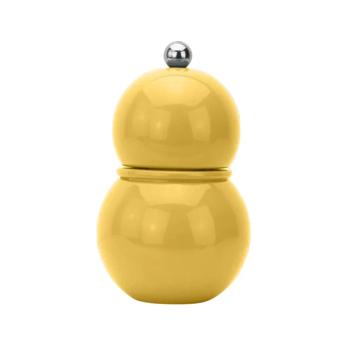 12 cm Bobbin Buttercream Salt & Pepper Grinder in Lacquer on Rubber Wood