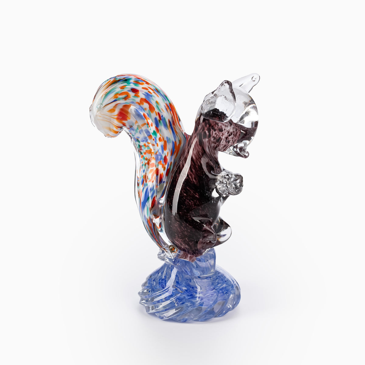 Confetti Art Glass Squirrel Figurine