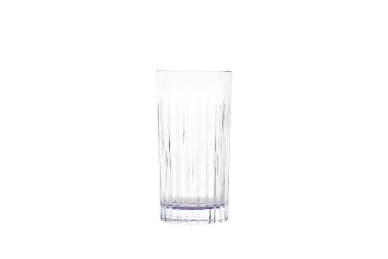 6-Pc Set Domina Drinking Glasses with Colored Bottom