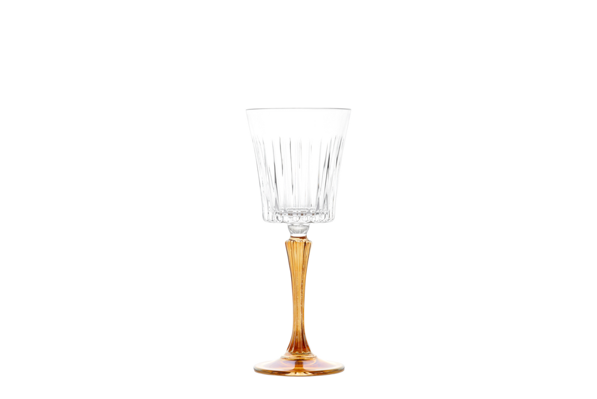 6-pc Set Domina Juice Goblets with Colored Stem