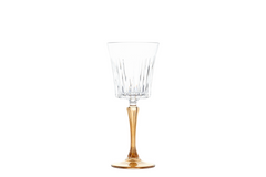 6-pc Set Domina Water Goblets with Colored Stem