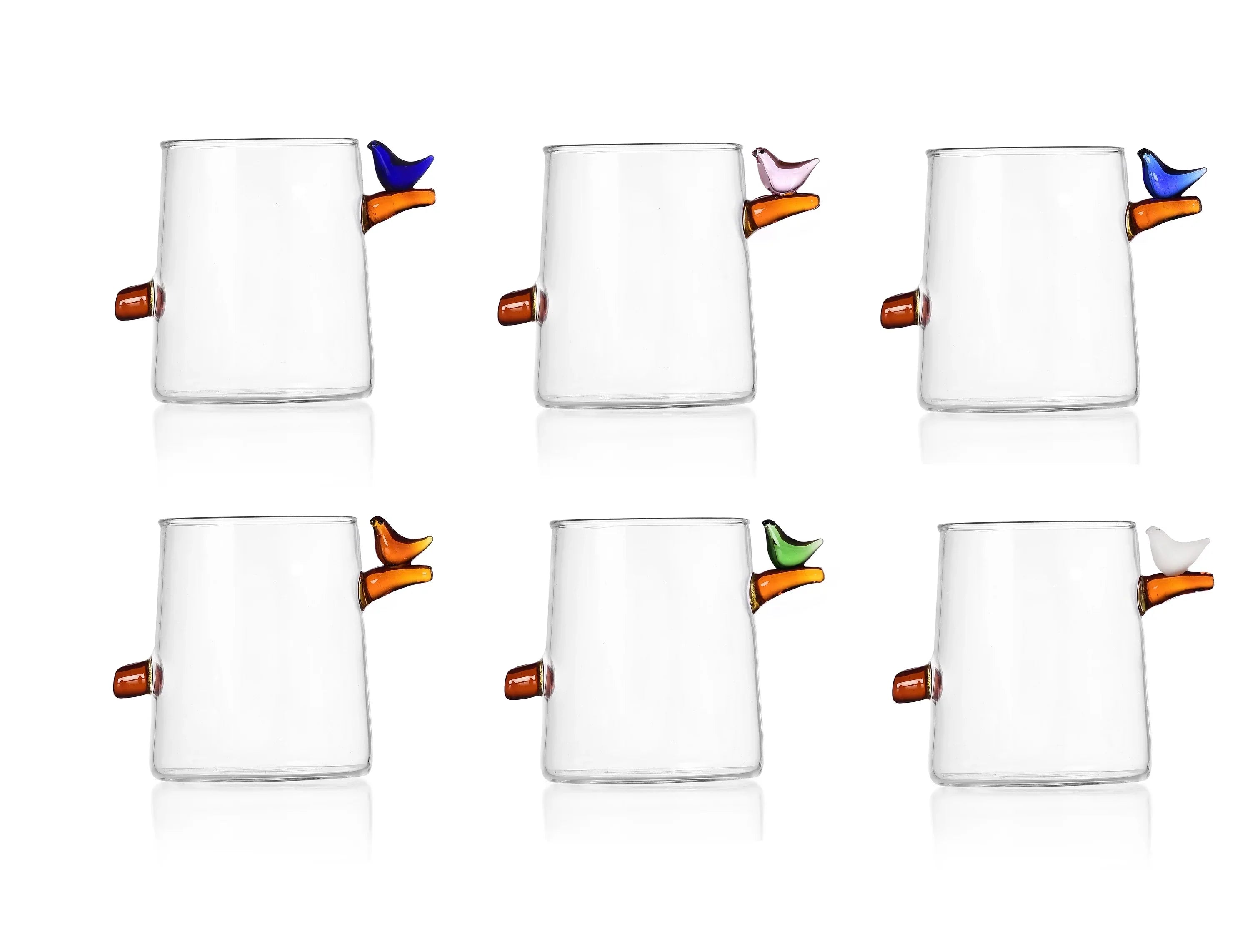 Birds Water Glass Light Blue Bird